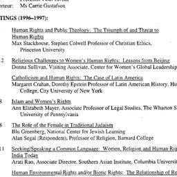 Schedules, Human Rights, se...