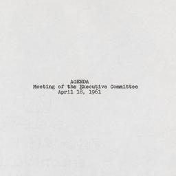 Executive Committee Meeting