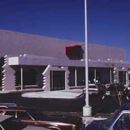 Exterior view, from parking...