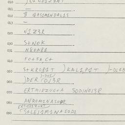 Eastern questionnaire, answ...