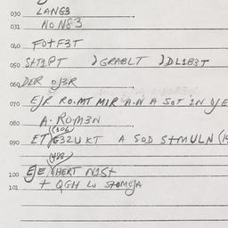 Eastern questionnaire, answ...