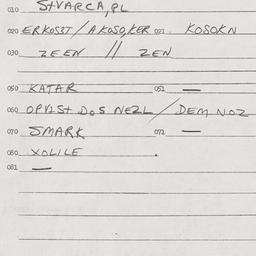 Eastern questionnaire, answ...