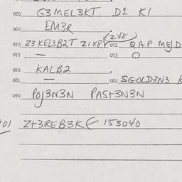 Eastern questionnaire, answ...