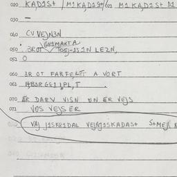 Eastern questionnaire, answ...
