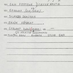 Eastern questionnaire, answ...