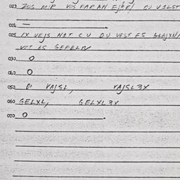 Eastern questionnaire, answ...
