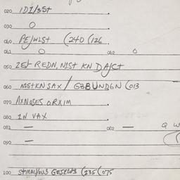 Eastern questionnaire, answ...