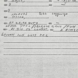 Eastern questionnaire, answ...