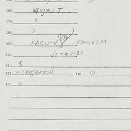 Eastern questionnaire, answ...