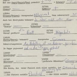 Western questionnaire, answ...