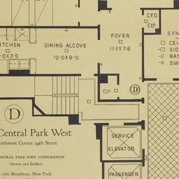 350 Central Park West, D