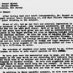 Letter from Charles Dollard...