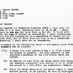 Letter from Guy B. Johnson ...