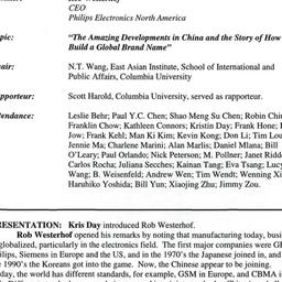 Minutes, 2003-04-16. China:...