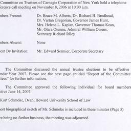 Committee on Trustee Meetings