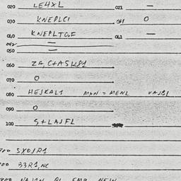 Eastern questionnaire, answ...