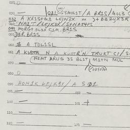 Eastern questionnaire, answ...