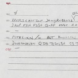 Eastern questionnaire, answ...