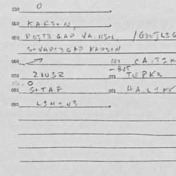 Eastern questionnaire, answ...