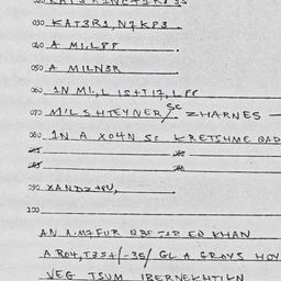 Eastern questionnaire, answ...