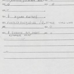 Eastern questionnaire, answ...