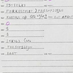 Eastern questionnaire, answ...