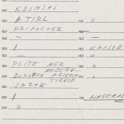 Eastern questionnaire, answ...