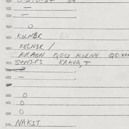 Eastern questionnaire, answ...