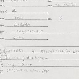 Eastern questionnaire, answ...