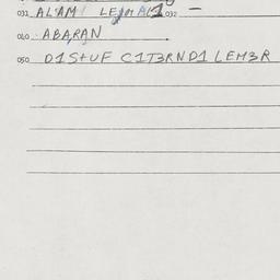 Eastern questionnaire, answ...