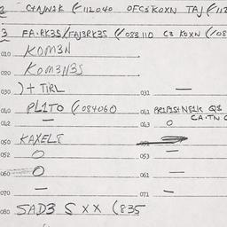 Eastern questionnaire, answ...