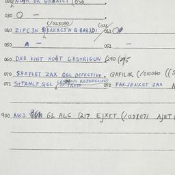 Eastern questionnaire, answ...