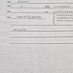 Eastern questionnaire, answ...