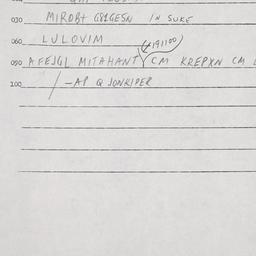 Eastern questionnaire, answ...