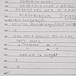 Eastern questionnaire, answ...