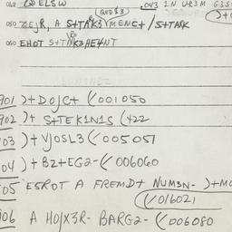 Eastern questionnaire, answ...