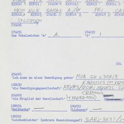 Western questionnaire, answ...
