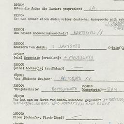 Western questionnaire, answ...