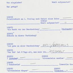 Western questionnaire, answ...