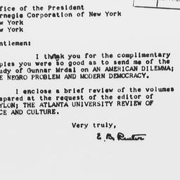 Letter from Edward B. Reute...