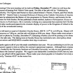Announcements, 2003-12-05. ...