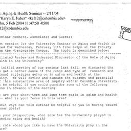 Announcements, 2004-02-11. ...