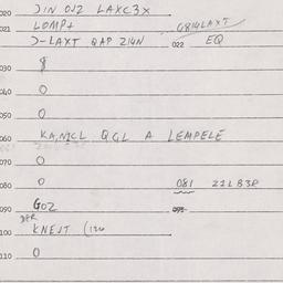 Eastern questionnaire, answ...