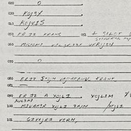 Eastern questionnaire, answ...