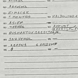 Eastern questionnaire, answ...