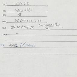 Eastern questionnaire, answ...
