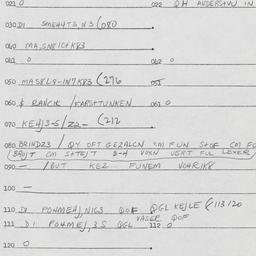 Eastern questionnaire, answ...