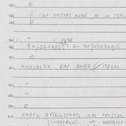 Eastern questionnaire, answ...