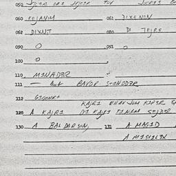 Eastern questionnaire, answ...