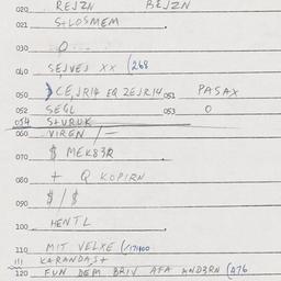 Eastern questionnaire, answ...